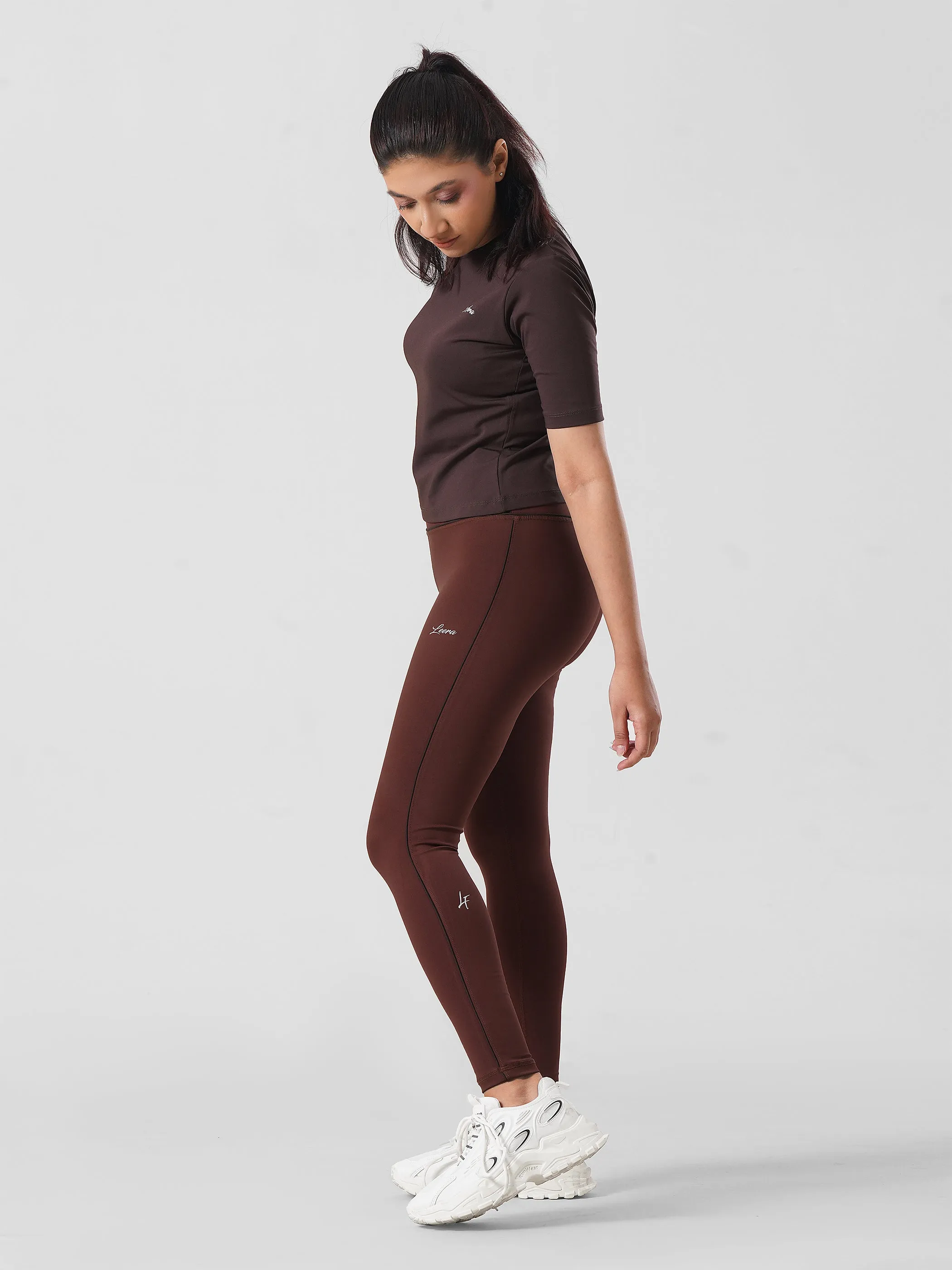 Signature Legging in Rust Brown