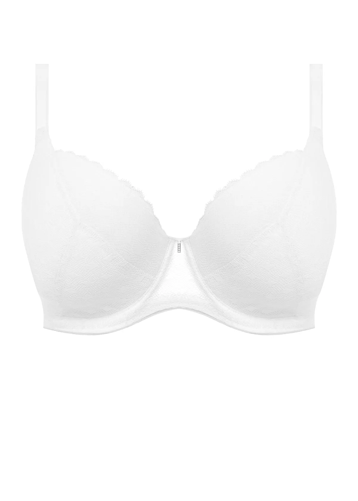 Signature Padded Plunge Bra In White - Freya