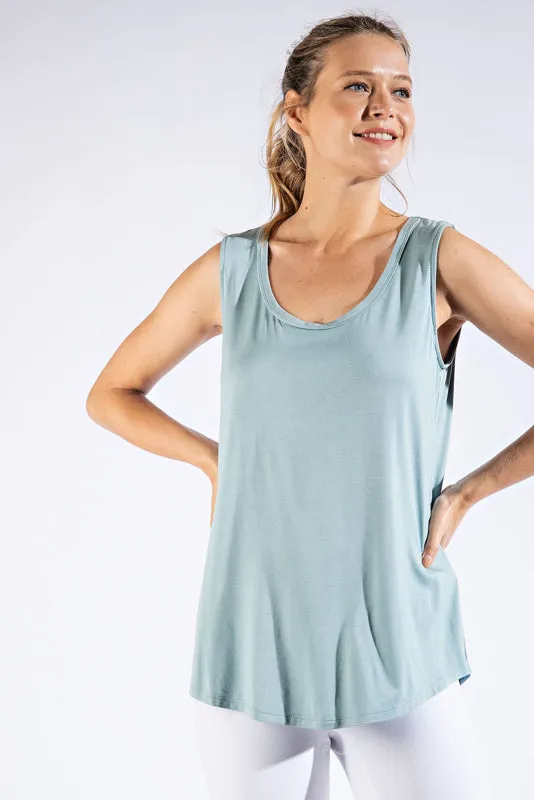 Sleeveless Basic Tank- Top