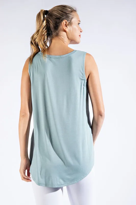 Sleeveless Basic Tank- Top