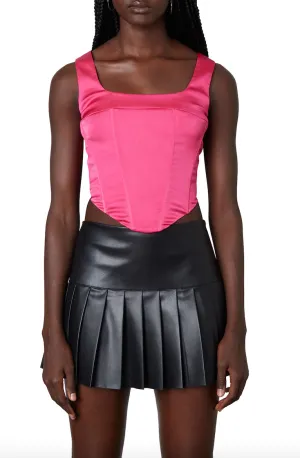 Sleeveless Corset Crop Top