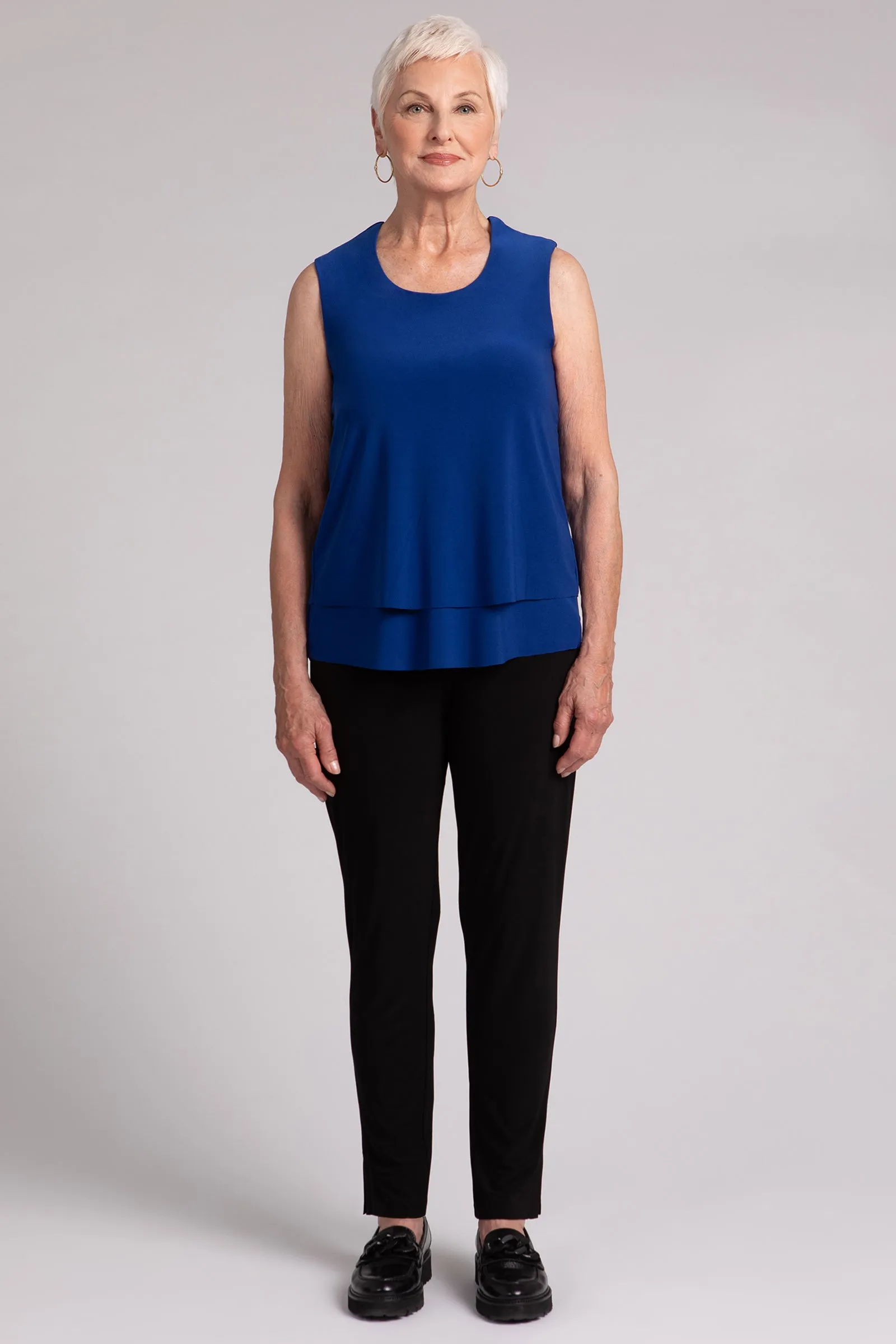 Sleeveless Double Layer Shell
