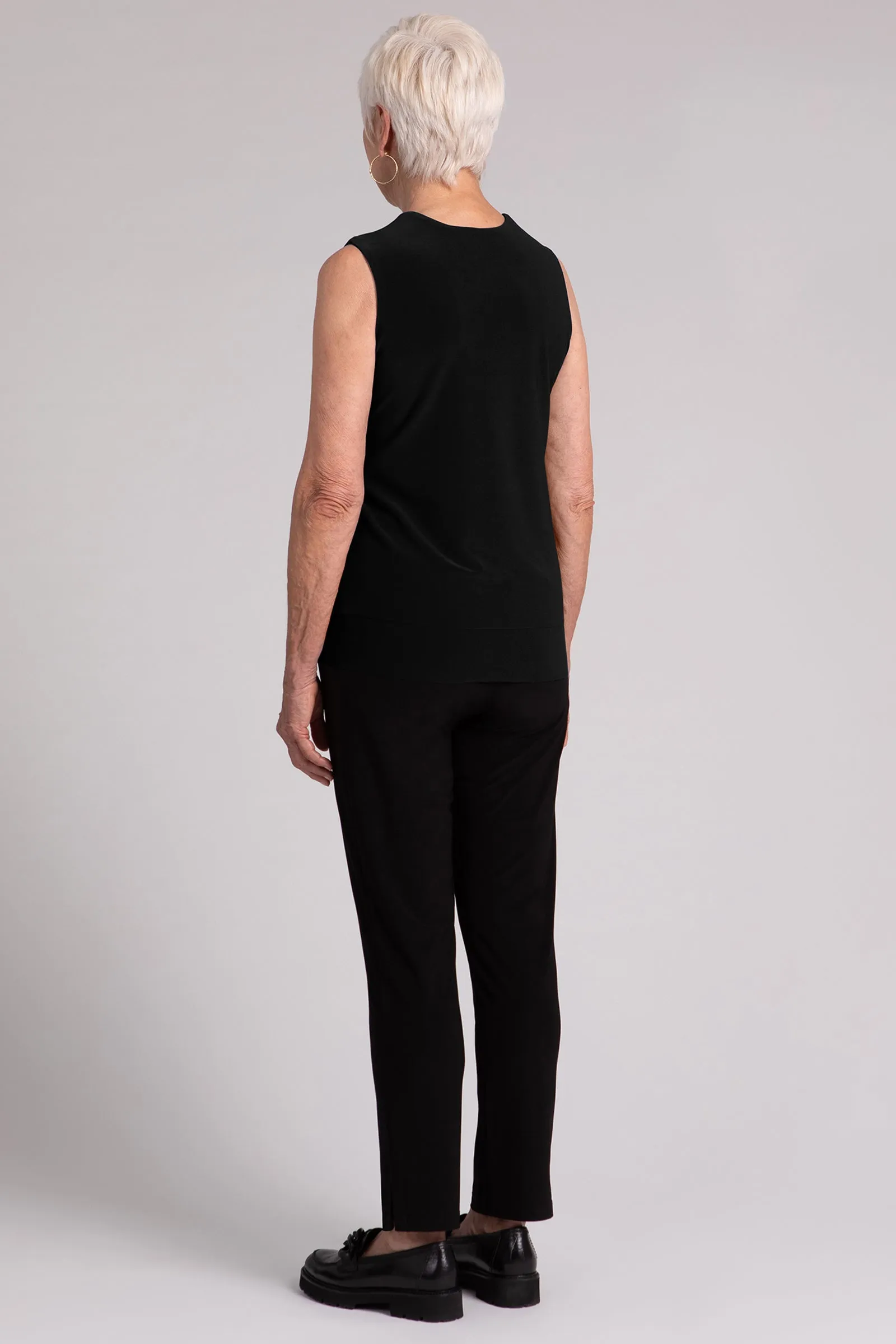 Sleeveless Double Layer Shell