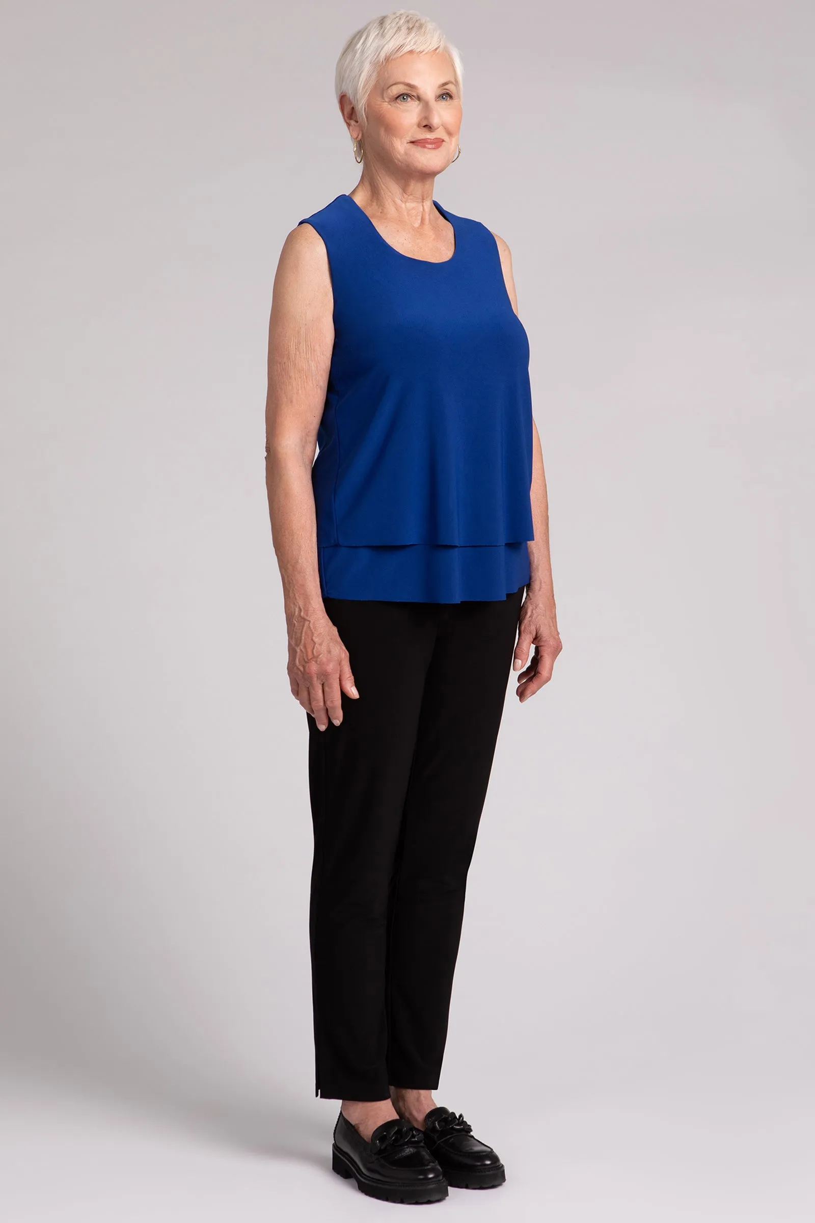 Sleeveless Double Layer Shell