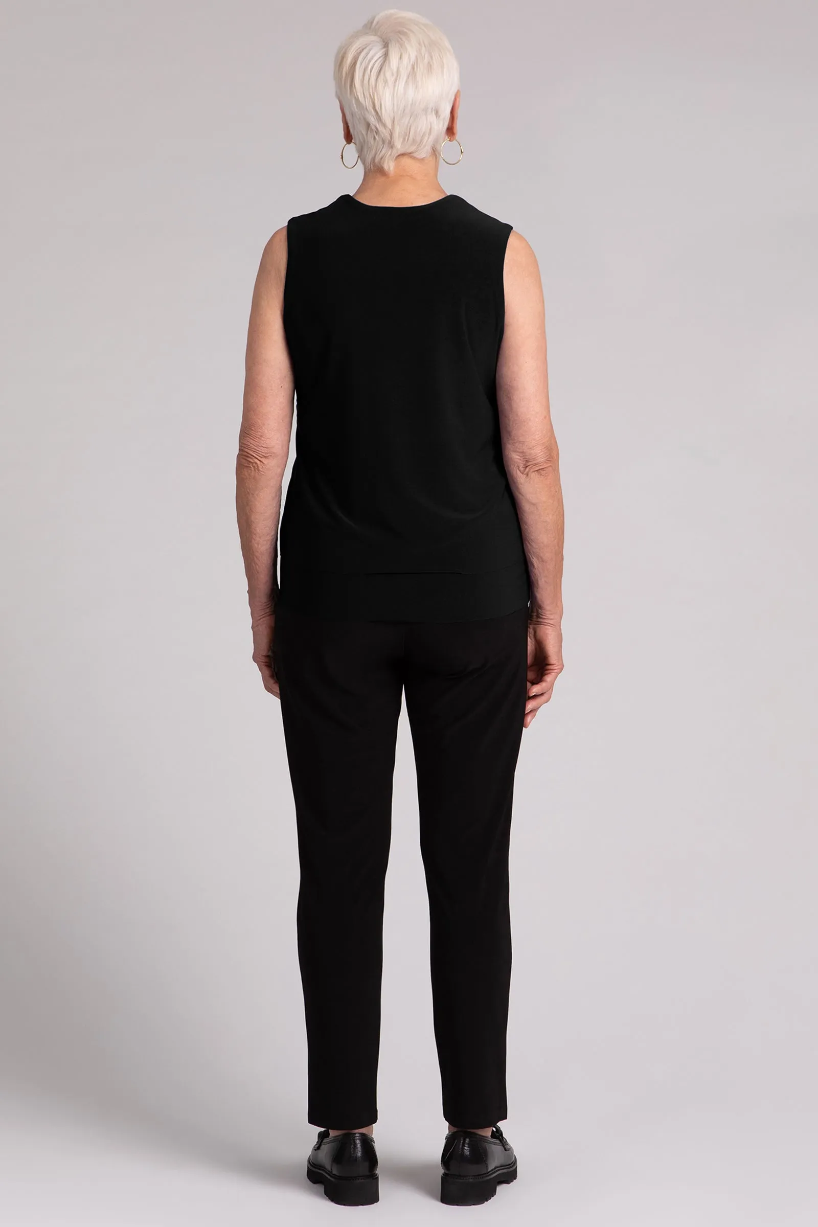 Sleeveless Double Layer Shell