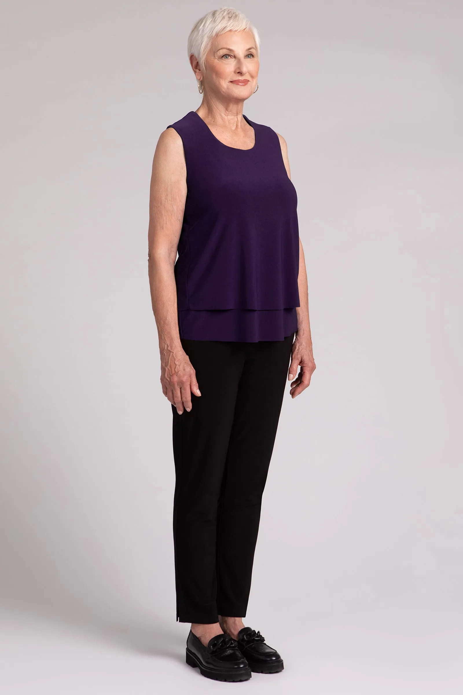 Sleeveless Double Layer Shell