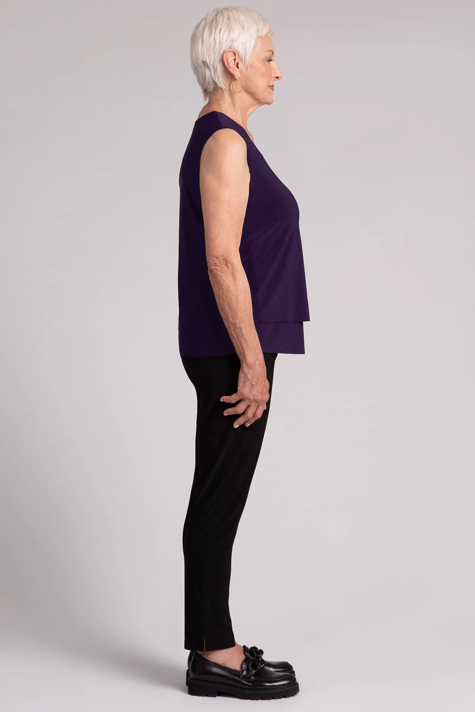 Sleeveless Double Layer Shell