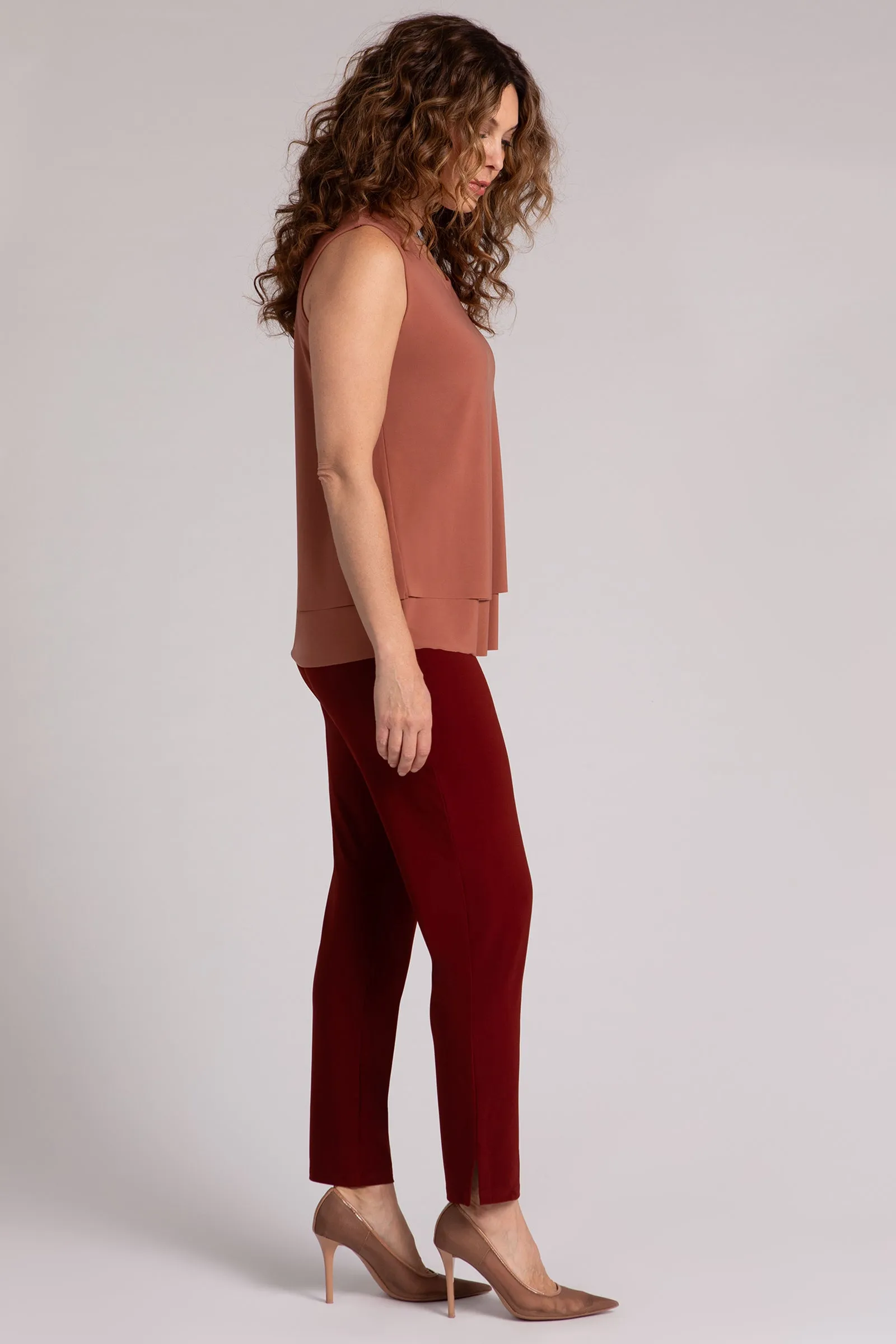 Sleeveless Double Layer Shell