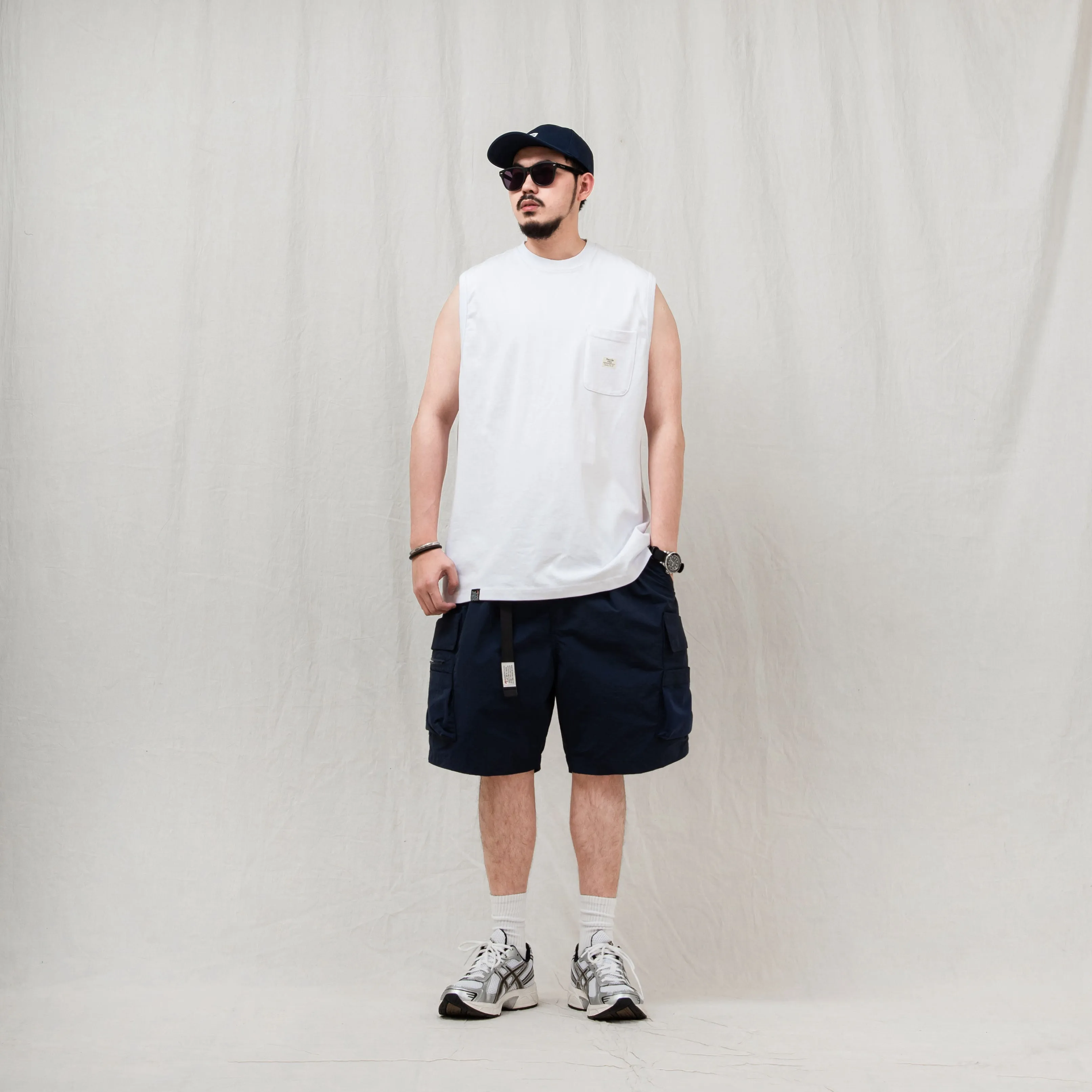Sleeveless Pocket Tee