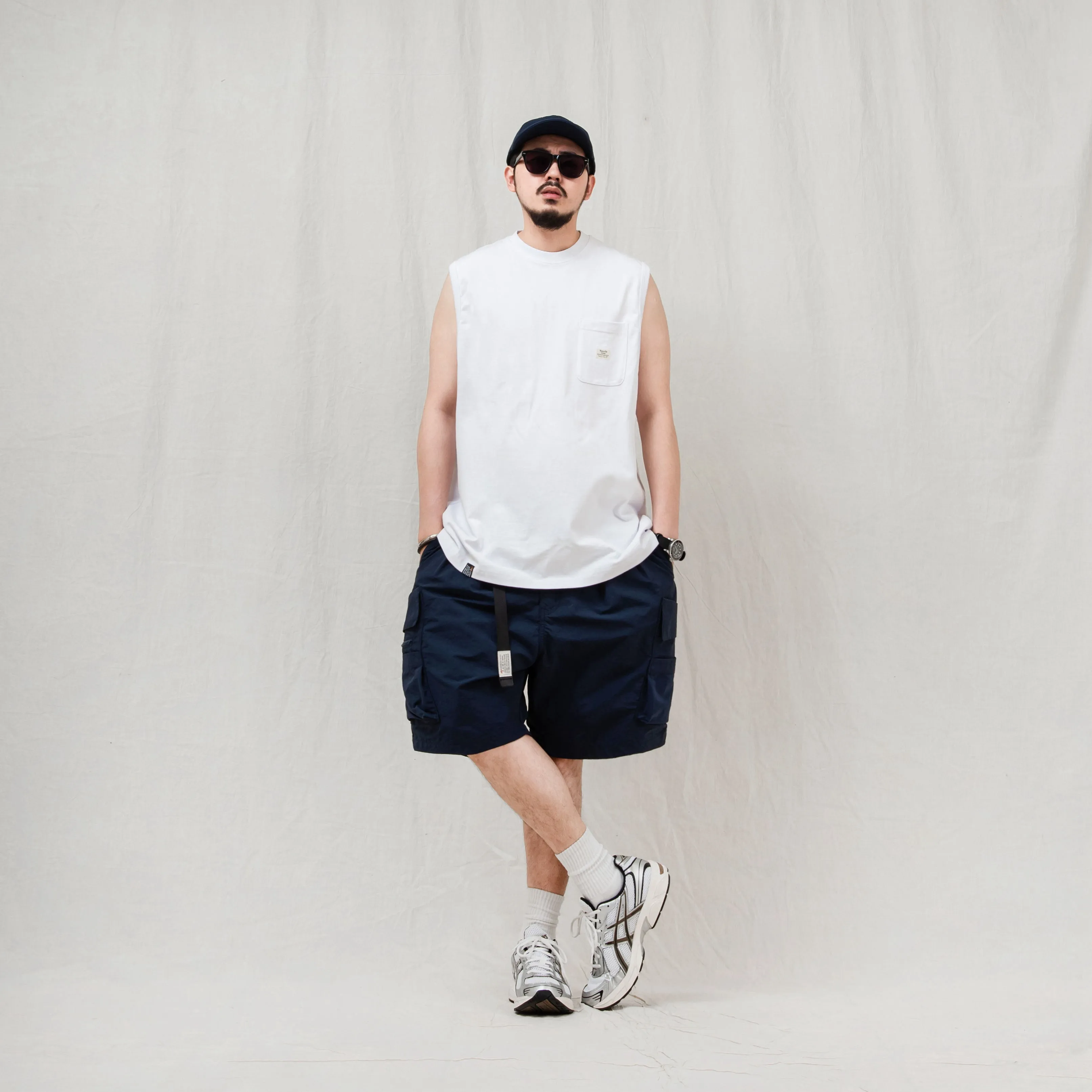 Sleeveless Pocket Tee
