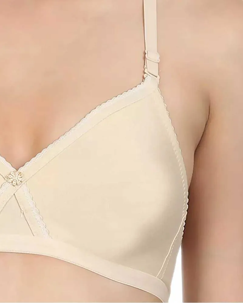 Soft Maroon Non Padded Bra - 5551 - Bodycare - Black