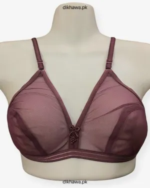 Sonari See Through Bra - Non Padded Non Wired - Maroon