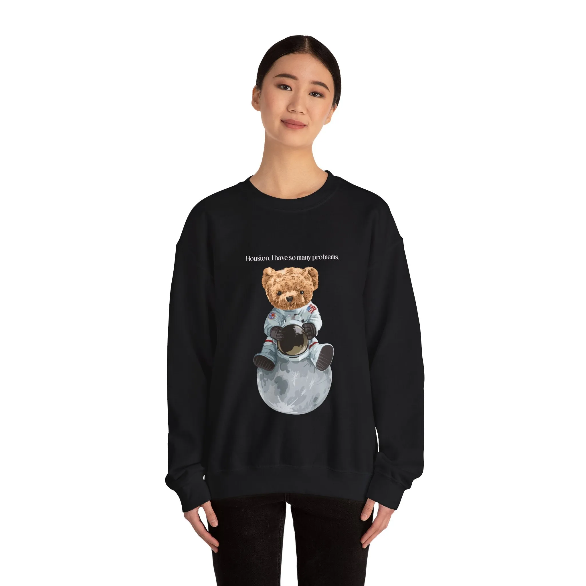 Space Bear Hooded Sweatshirt, Vintage Hoodies