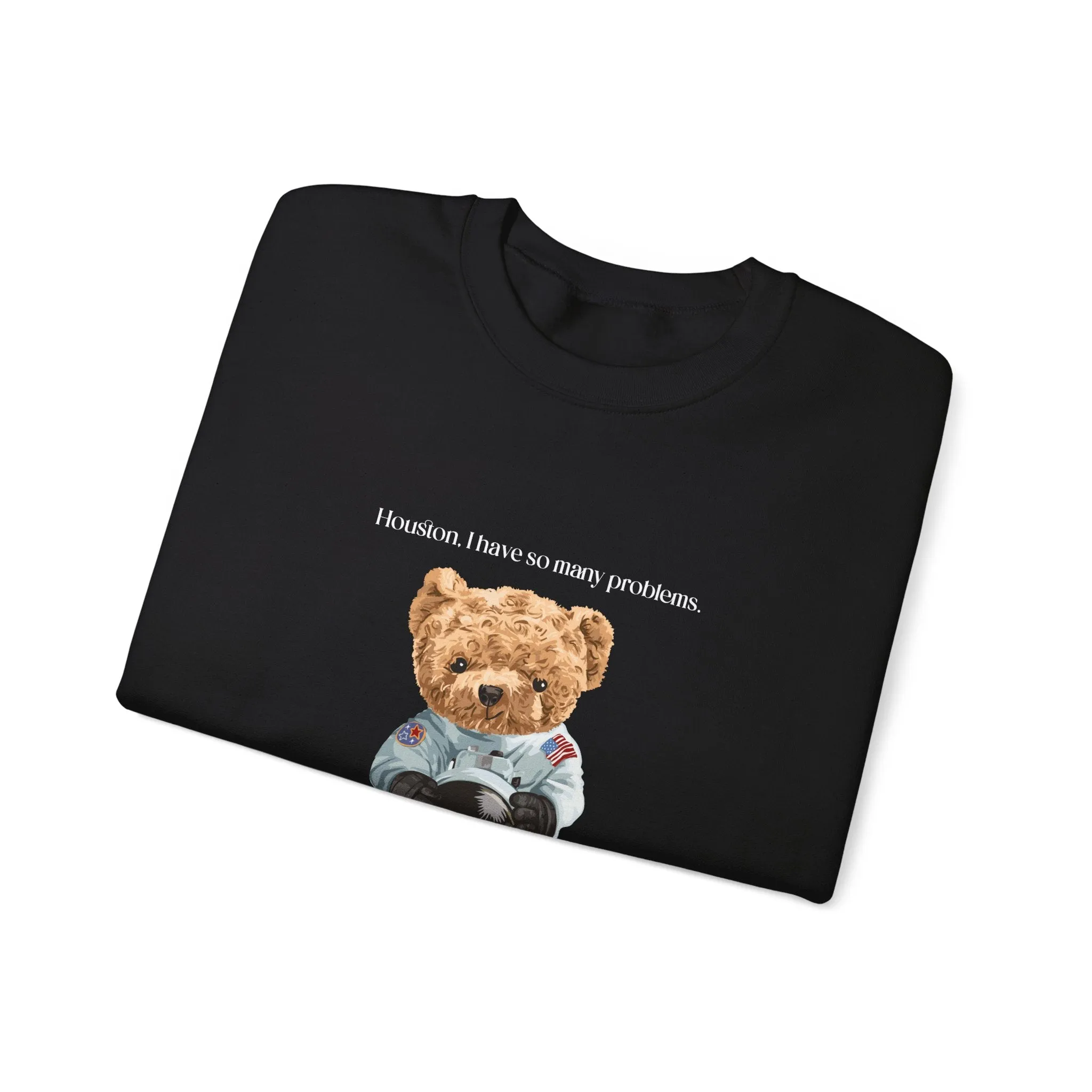 Space Bear Hooded Sweatshirt, Vintage Hoodies
