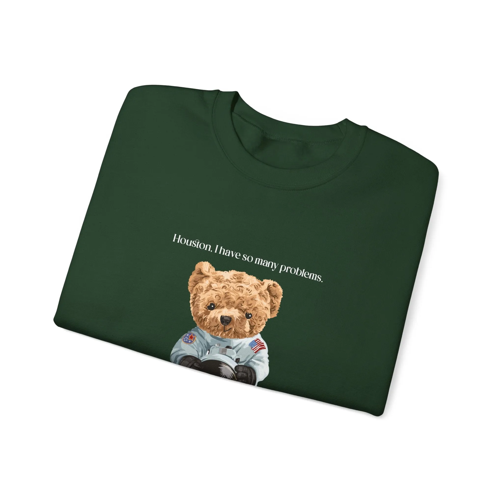 Space Bear Hooded Sweatshirt, Vintage Hoodies