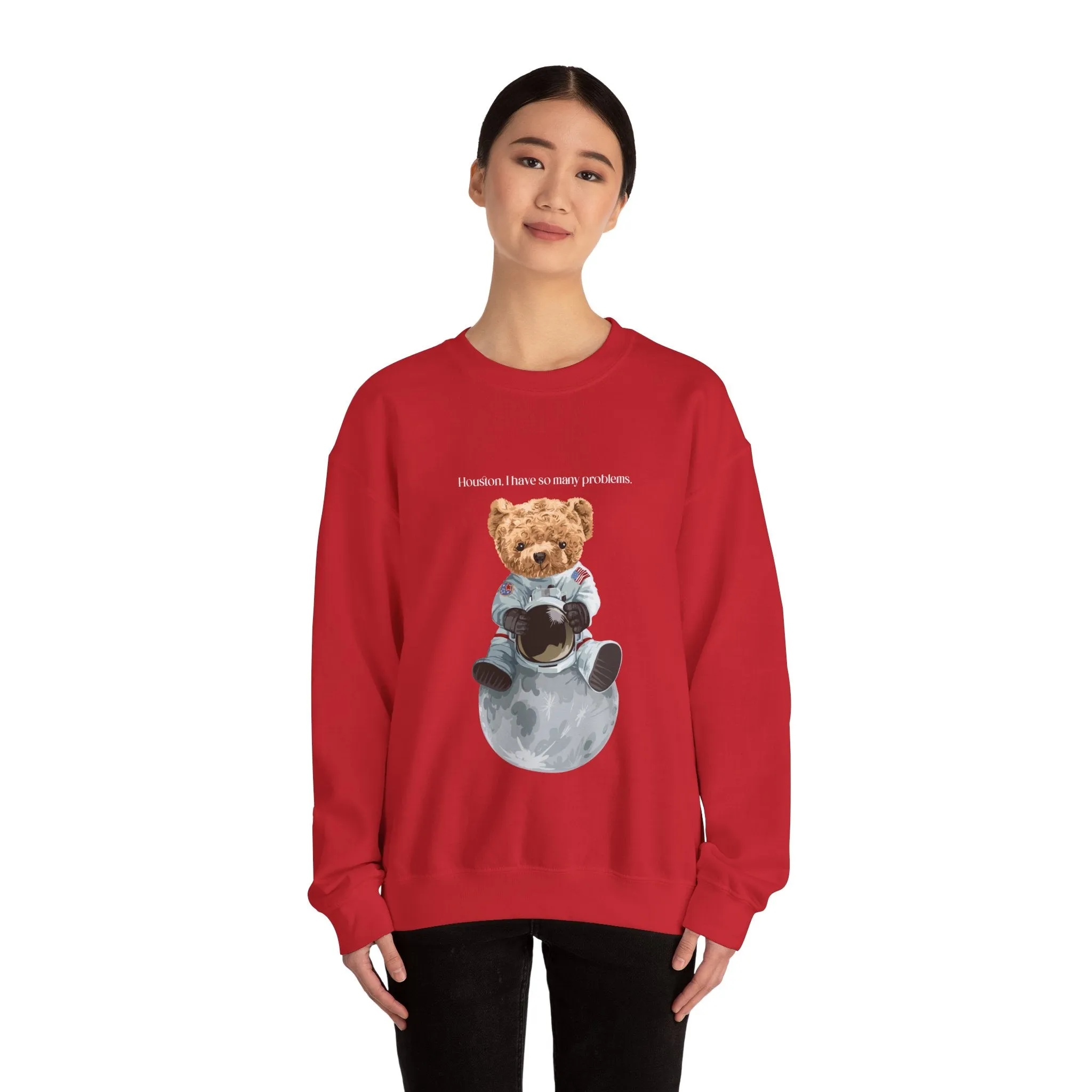 Space Bear Hooded Sweatshirt, Vintage Hoodies