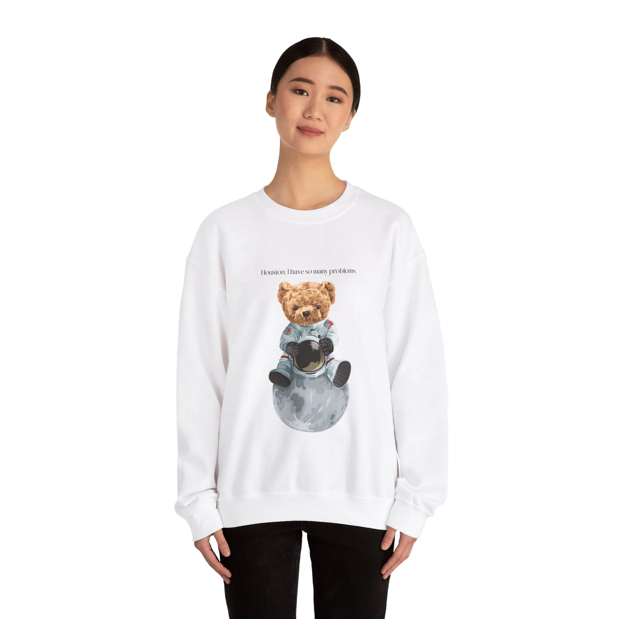 Space Bear Hooded Sweatshirt, Vintage Hoodies