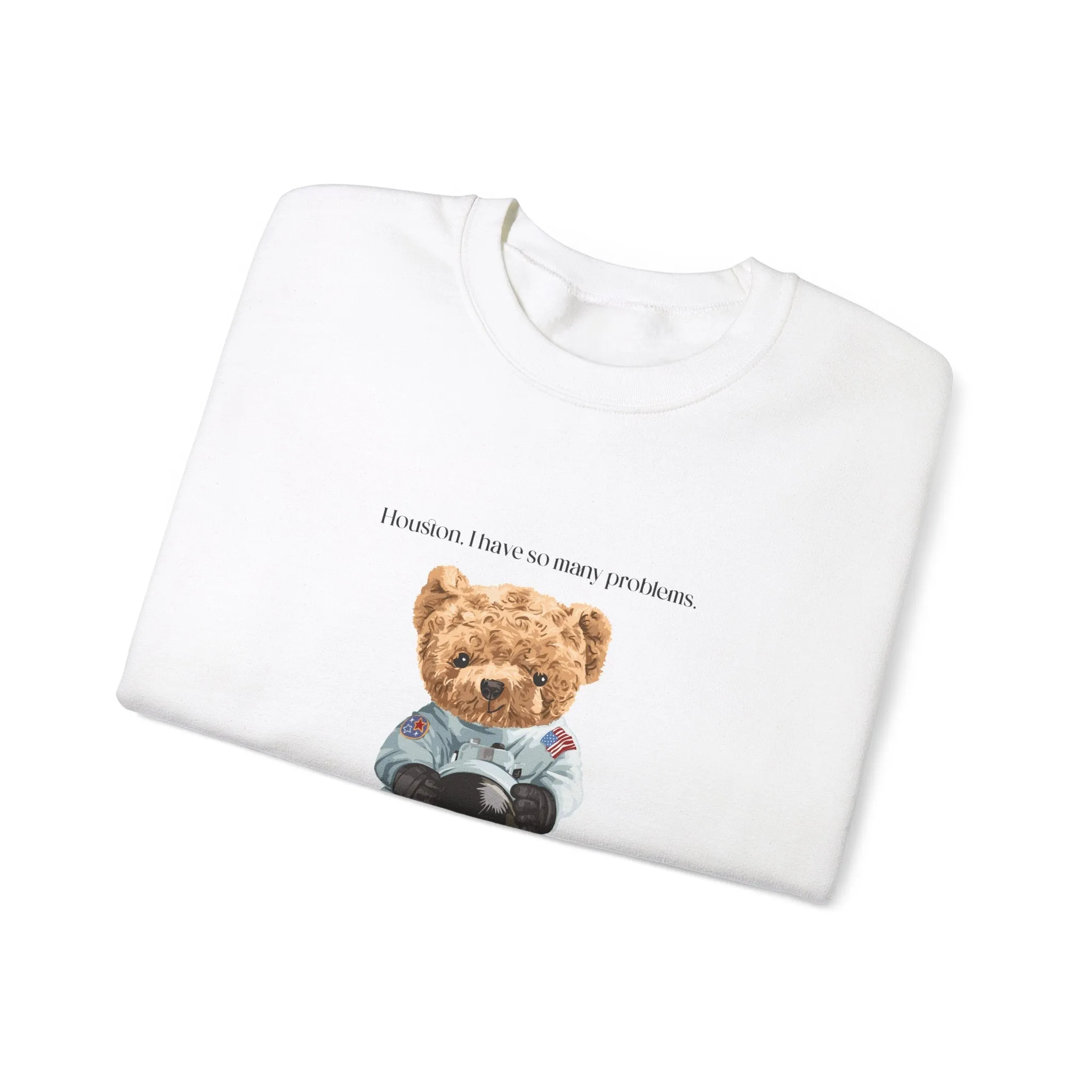Space Bear Hooded Sweatshirt, Vintage Hoodies