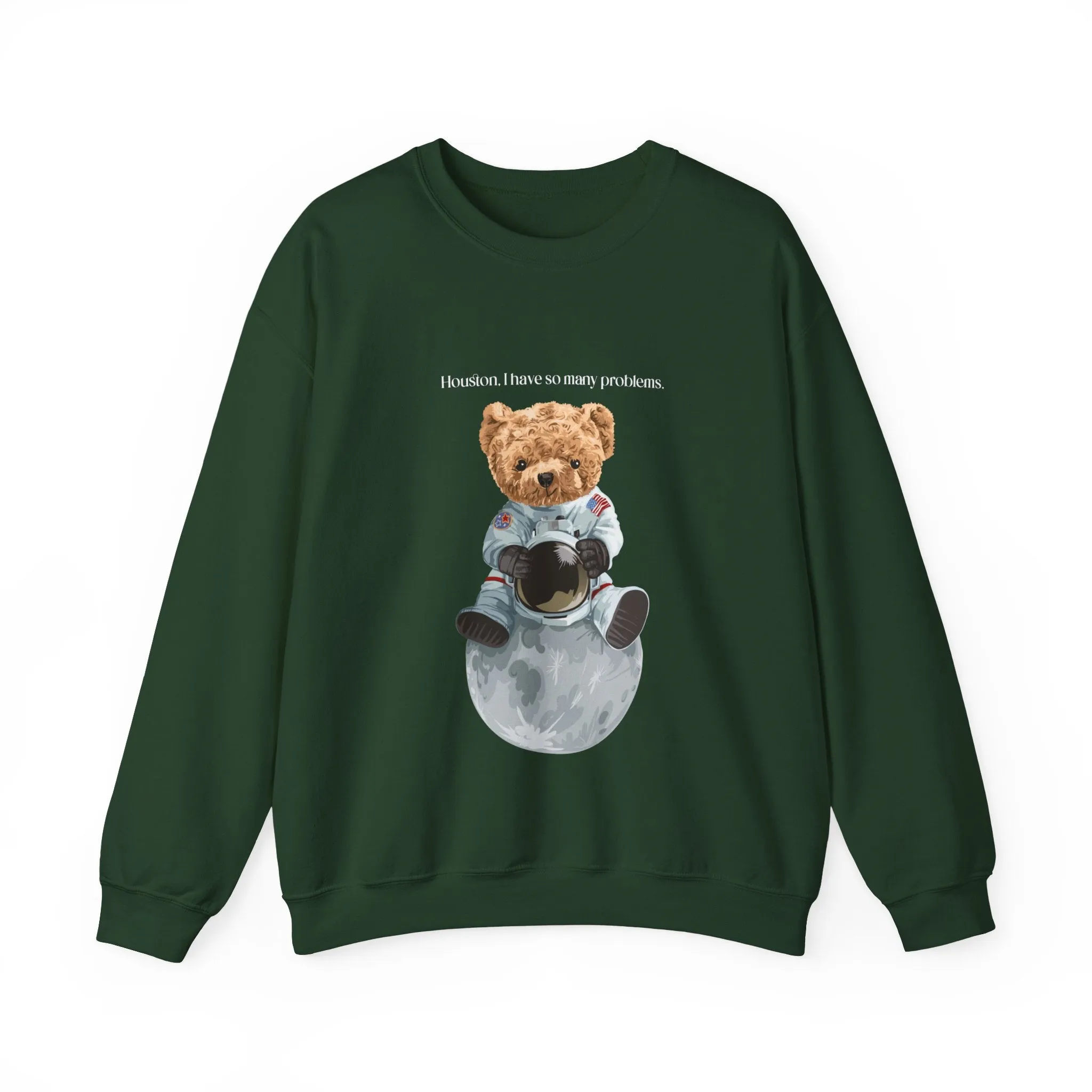 Space Bear Hooded Sweatshirt, Vintage Hoodies