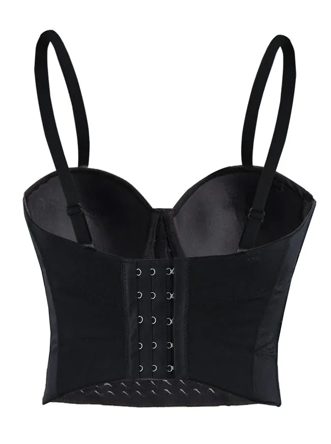 Spaghetti Strap Beads Clubwear Party Bra Top