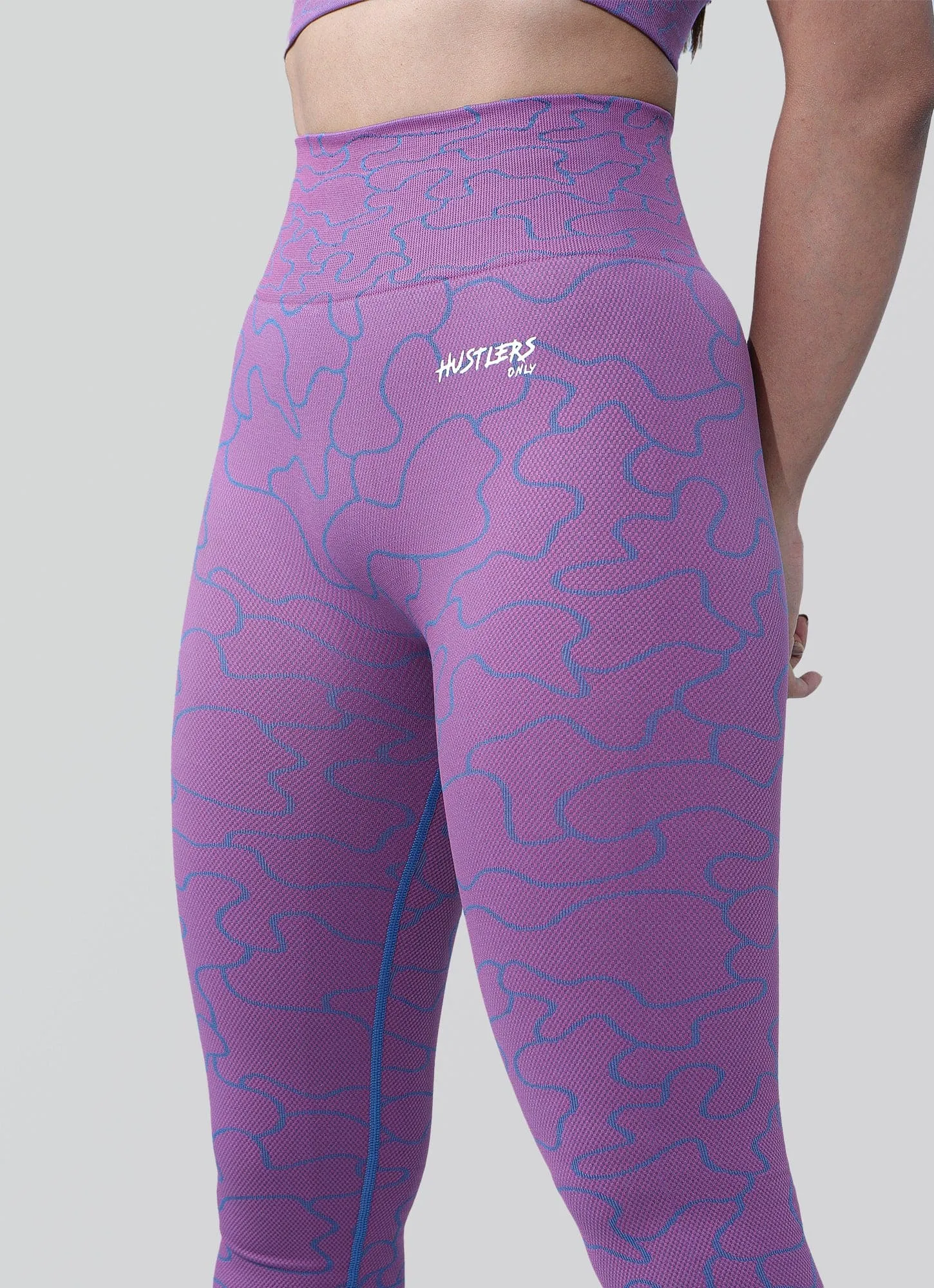 Spectrum Seamless Leggings-Pink