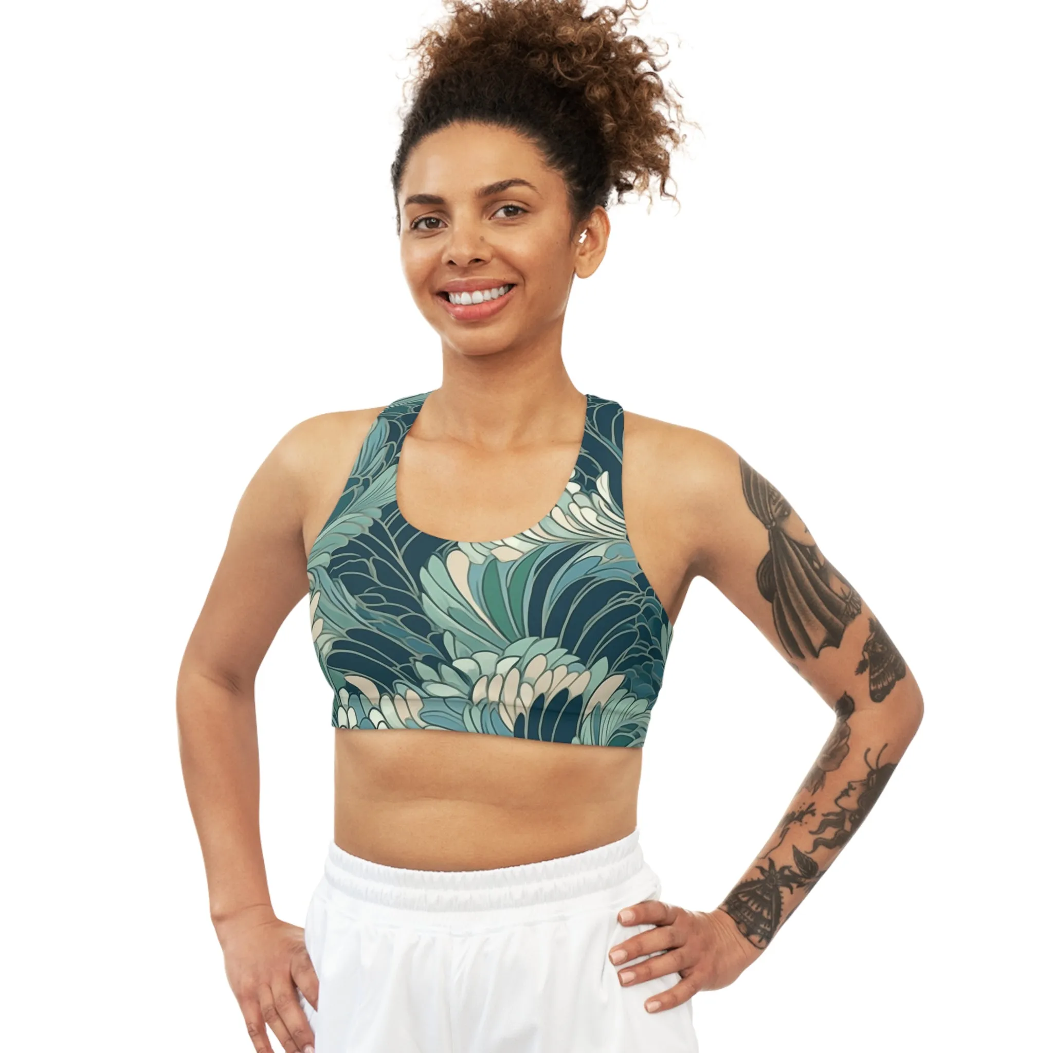 Sports Bra - Gregoria Ustrasana Chinoiserie