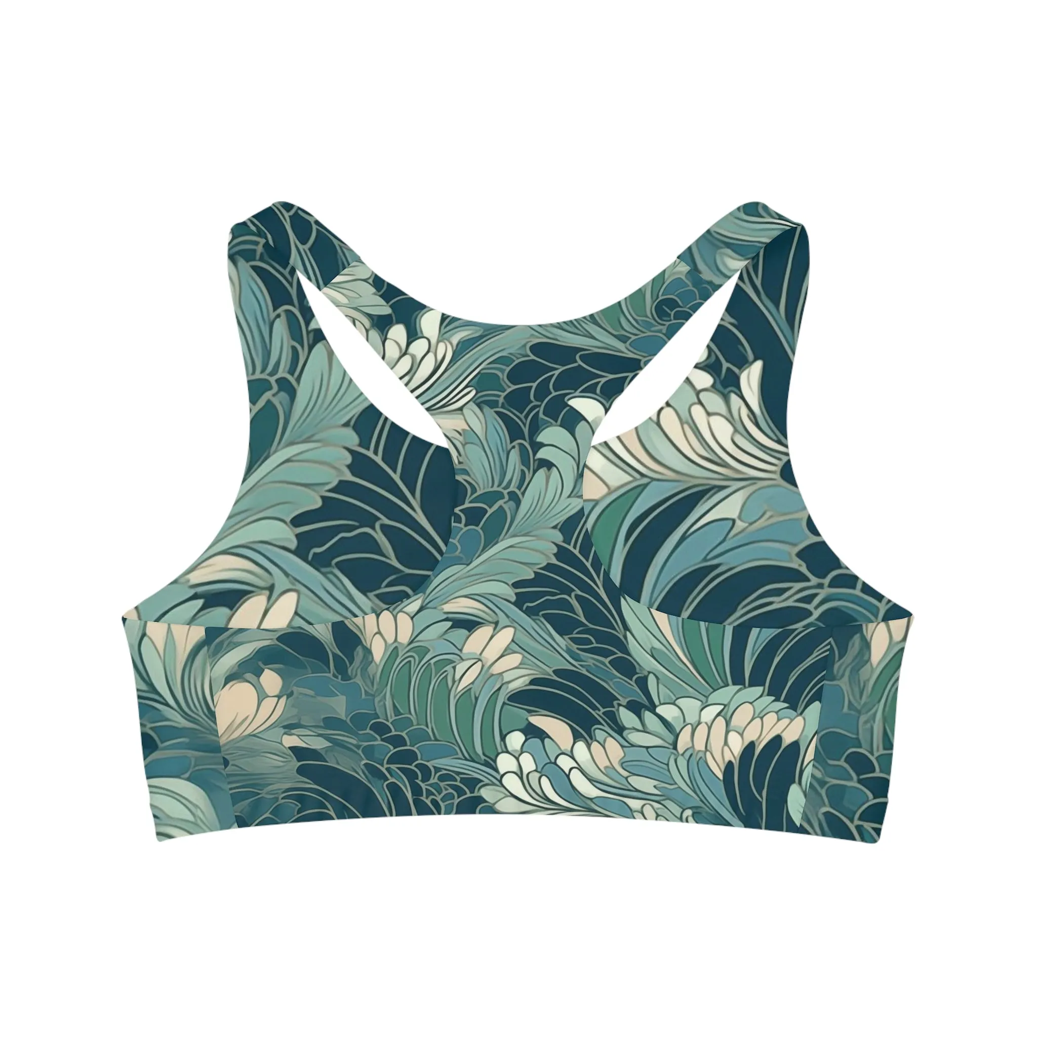 Sports Bra - Gregoria Ustrasana Chinoiserie