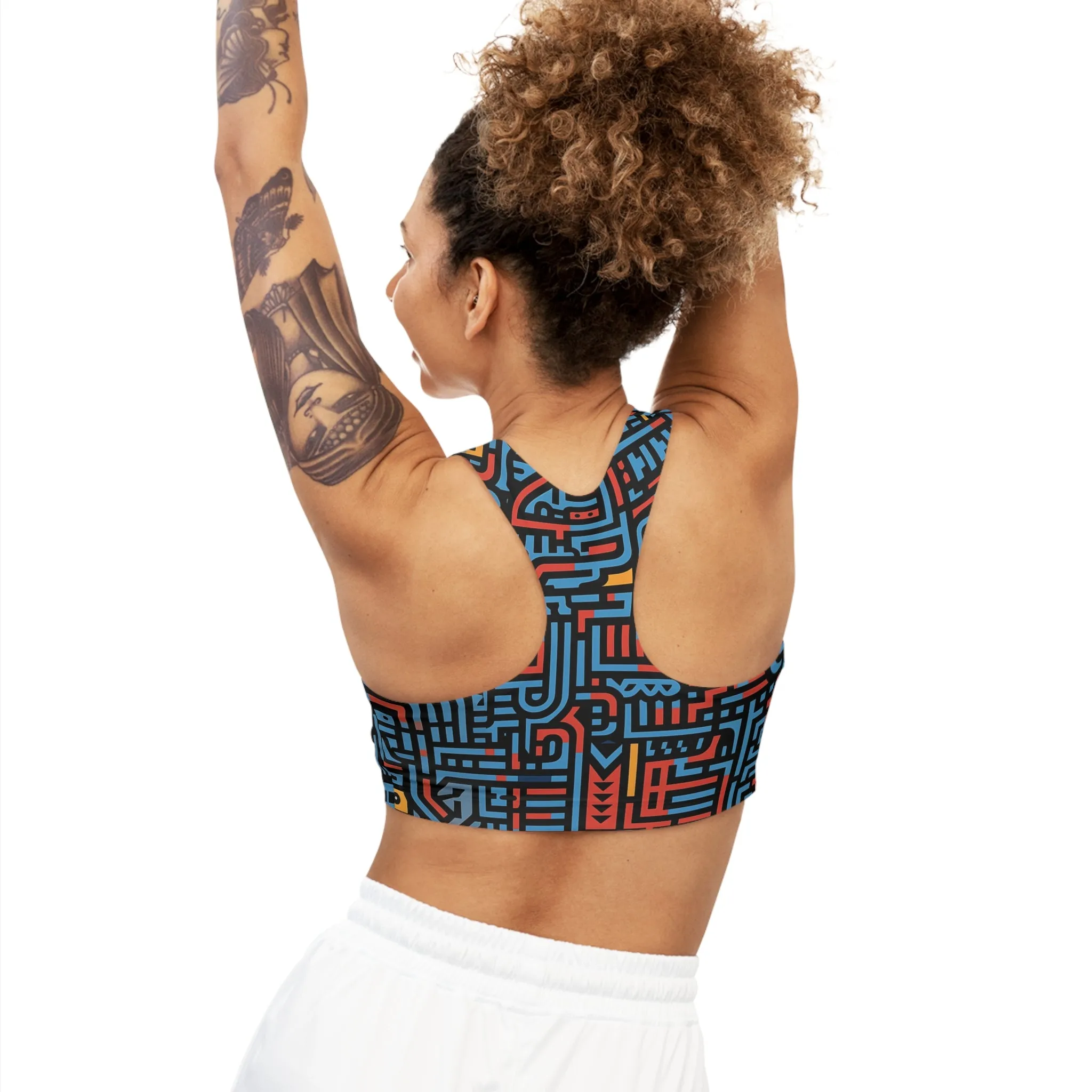 Sports Bra - Linear Philadelphia Stripes