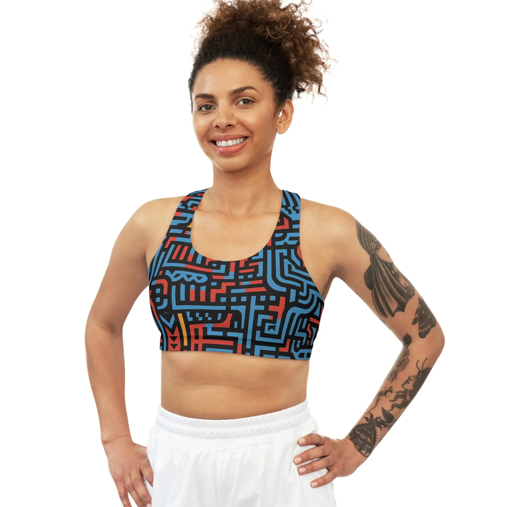 Sports Bra - Linear Philadelphia Stripes