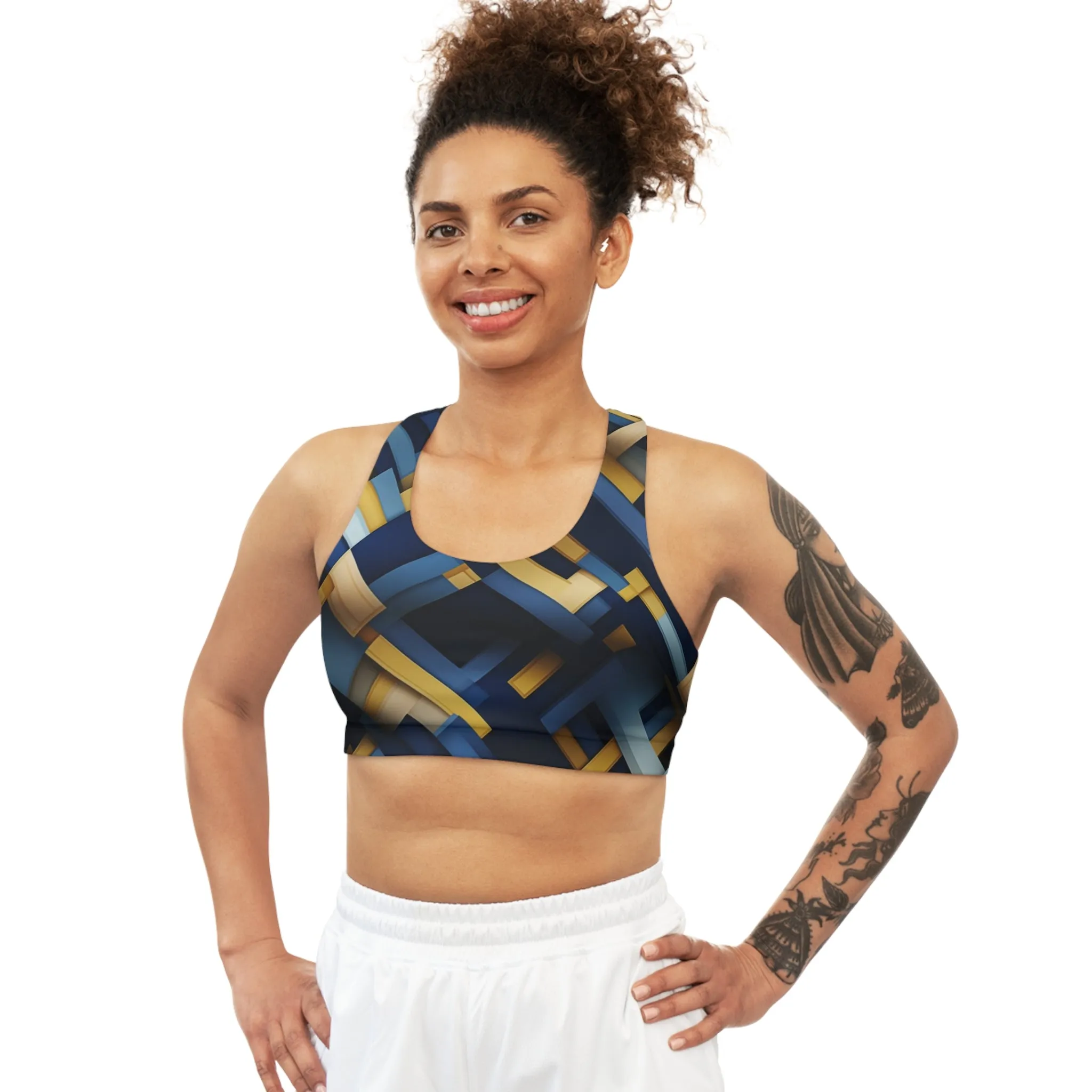 Sports Bra - Luthera Salabhasana Plaid