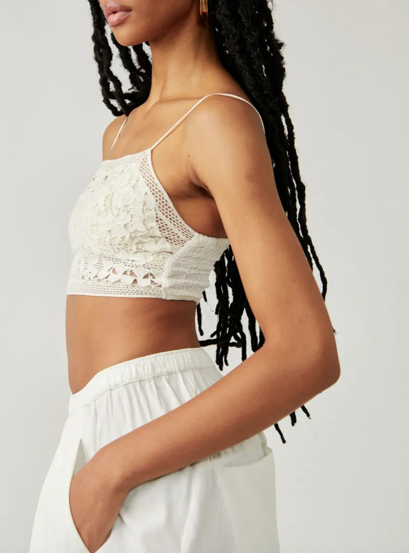 Square Neck Crochet Bralette
