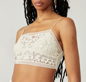 Square Neck Crochet Bralette