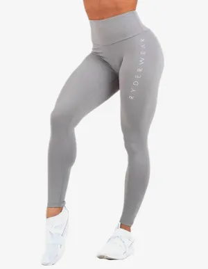 STAPLES SCRUNCH BUM LEGGINGS GREY