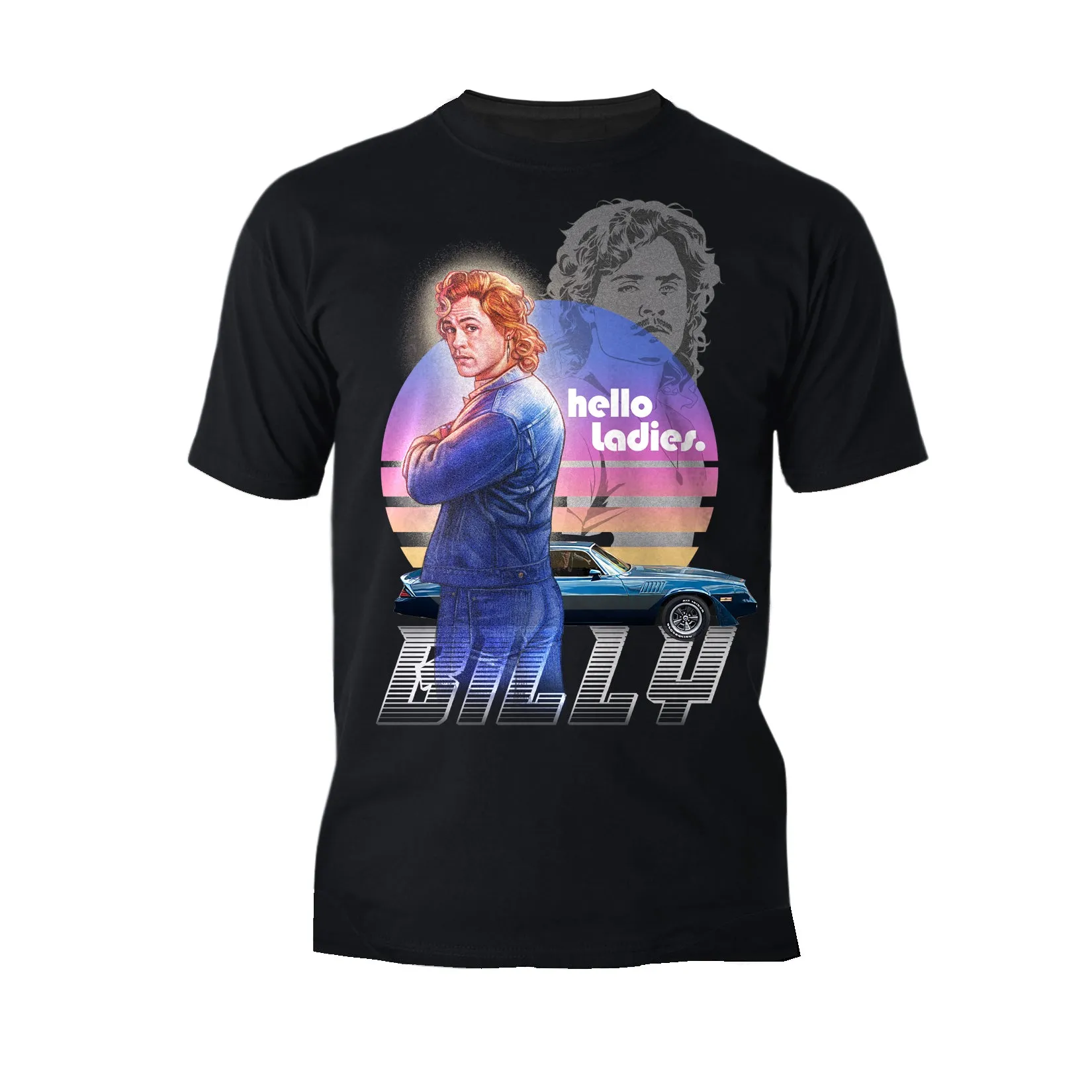 Stranger Things Retro Billy Muscle Car Pose Hello Ladies Original Men's T-Shirt