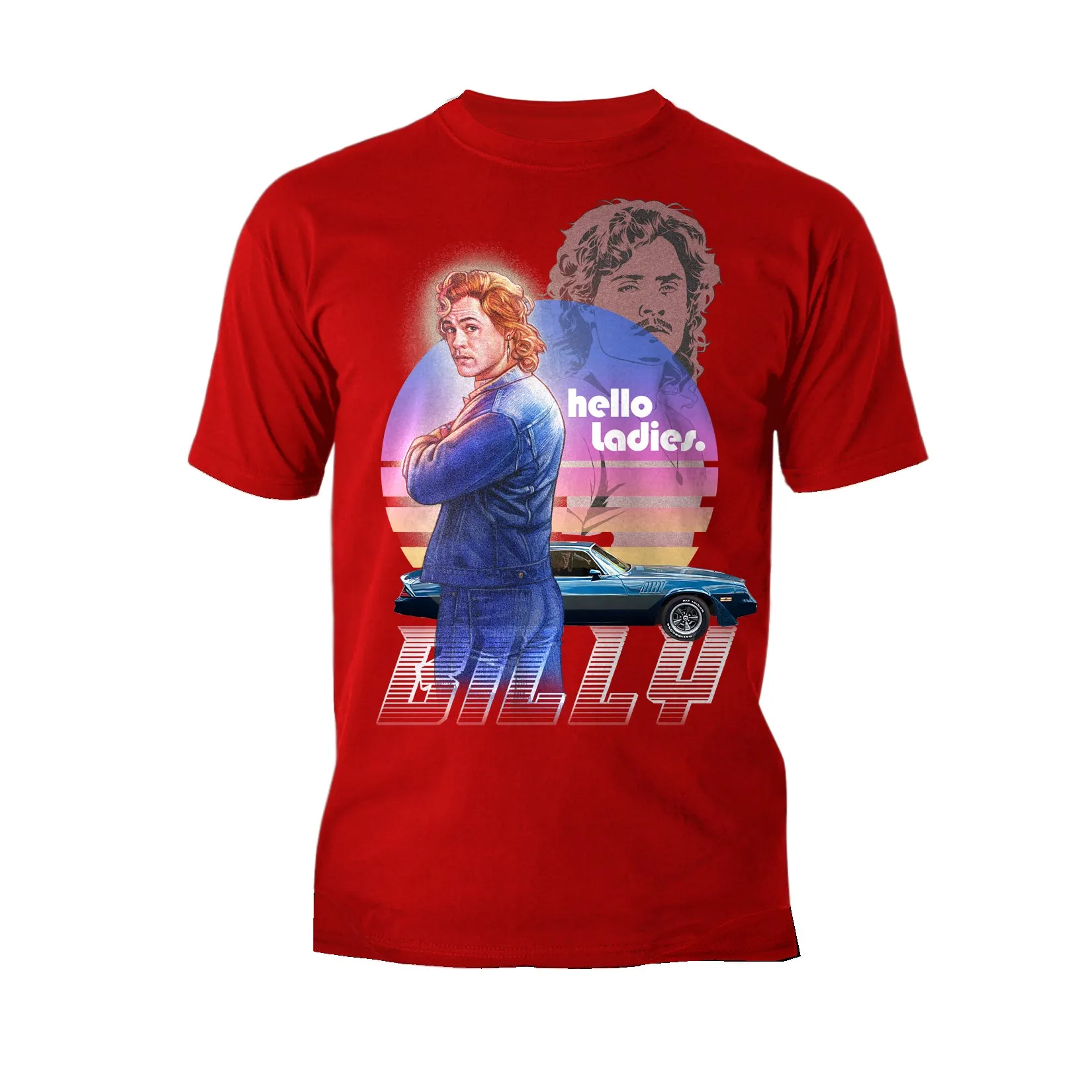 Stranger Things Retro Billy Muscle Car Pose Hello Ladies Original Men's T-Shirt