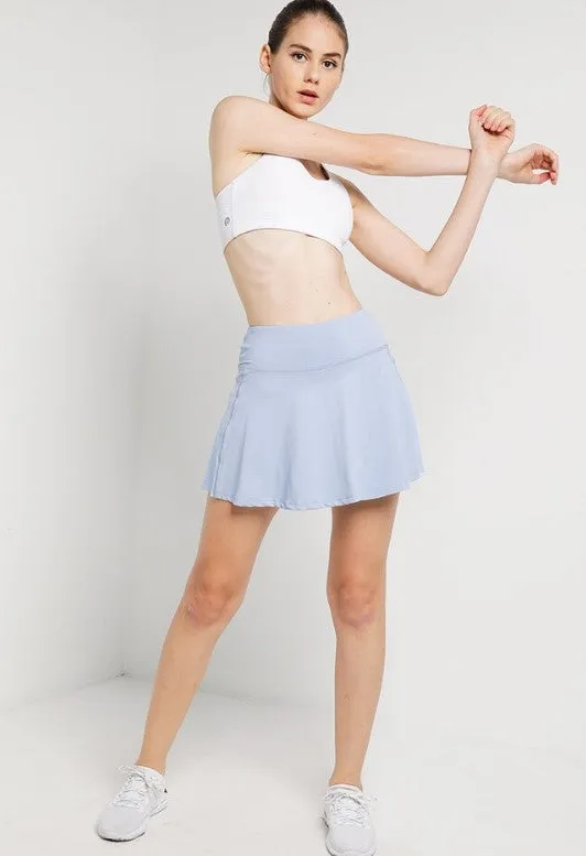 Streak Tennis Skirt (Light Blue)