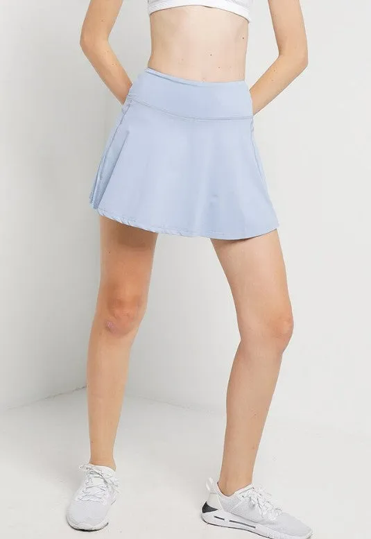 Streak Tennis Skirt (Light Blue)