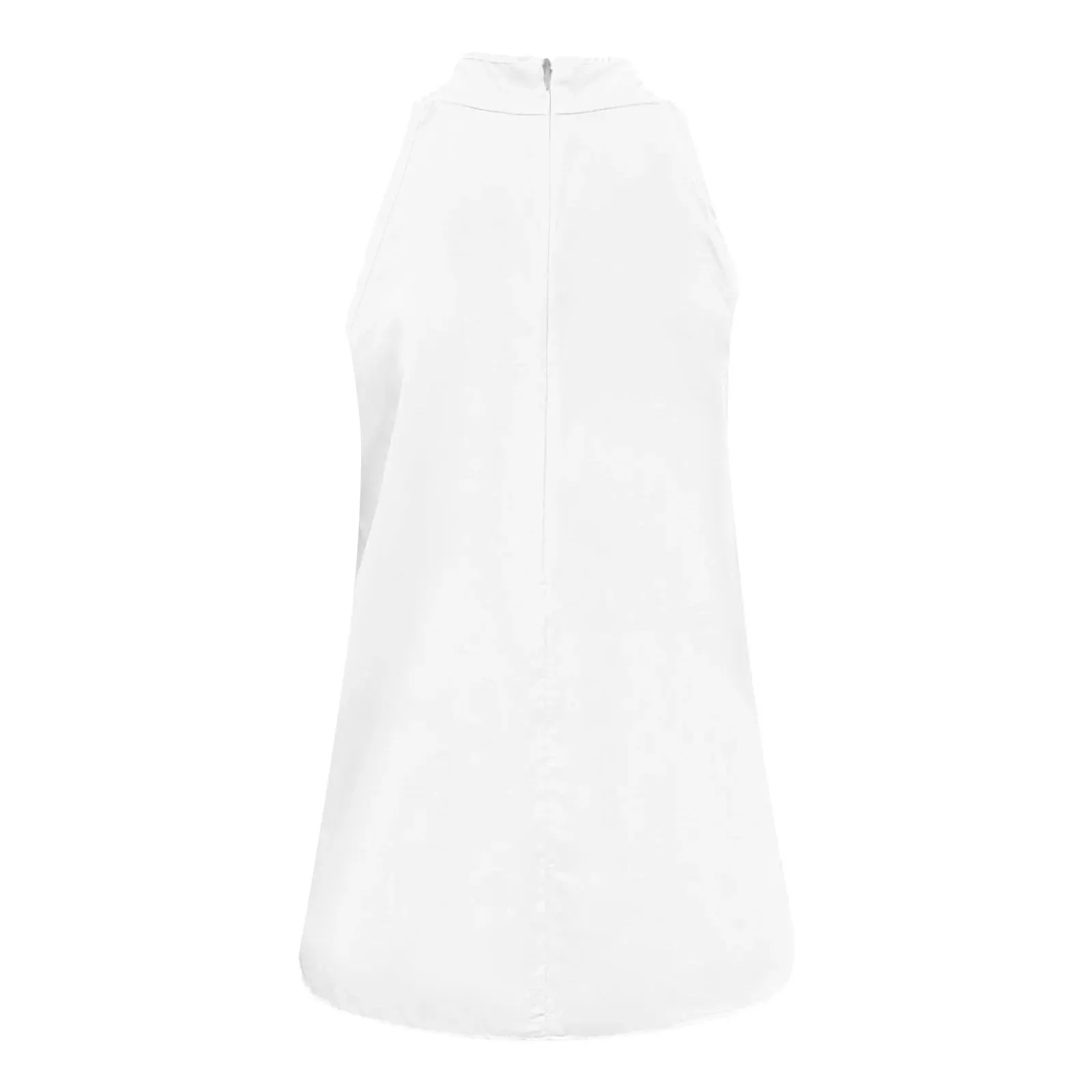 Summer Saving Clearance 2024!  Short Sleeve Shirts for Women White Casual Sleeveless Solid T-Shirt Blouse Tops