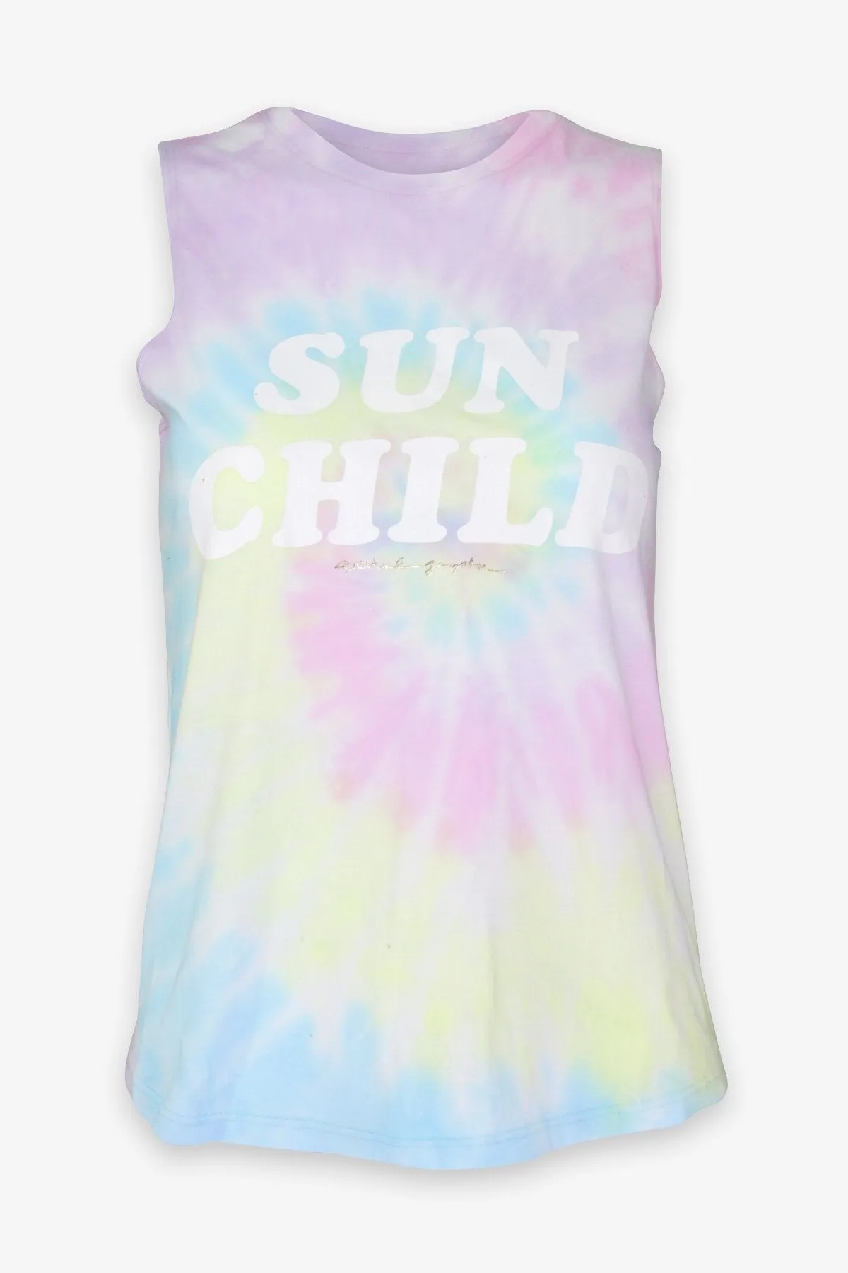 Sun Child Muscle Tank in Paradise Swirl Tie Dye