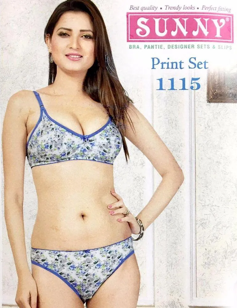 Sunny Print Set 1115 - Bra Panty Set