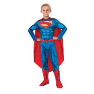 Superman Deluxe Muscle Suit Costume - Size 6-8