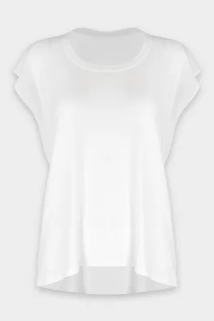 Supima Sleeveless Crew in White