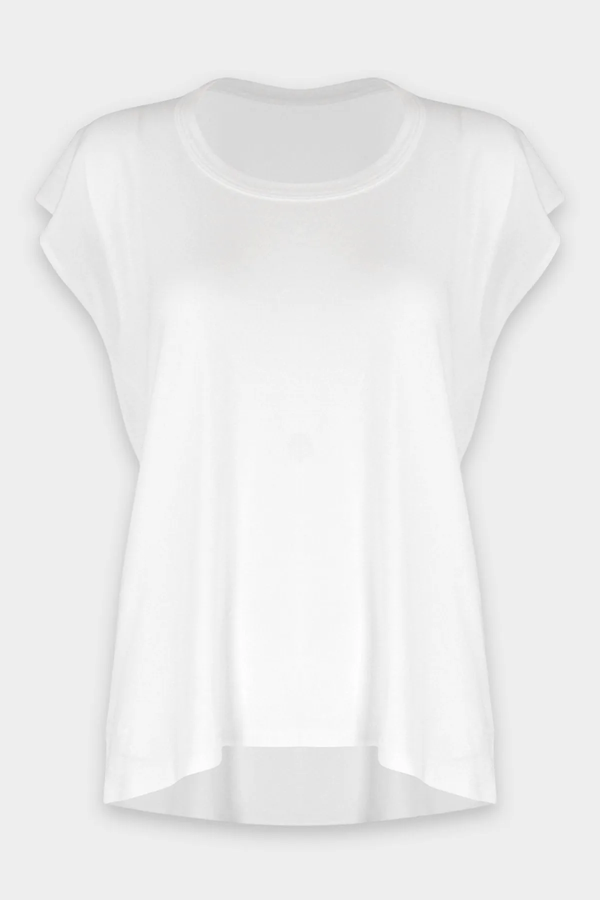 Supima Sleeveless Crew in White