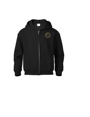 Sweater, Hooded Unisex w/Beehive Logo Black / Grey