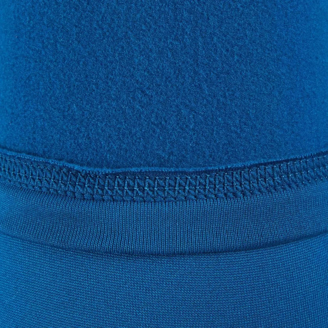 tee shirt polaire manches courtes enfant bleu
