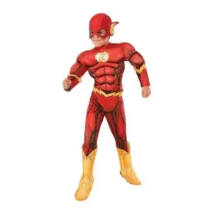The Flash Deluxe Muscle Chest Child - Size M
