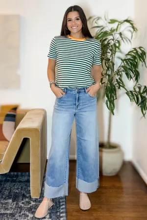 The Lila Striped Tee