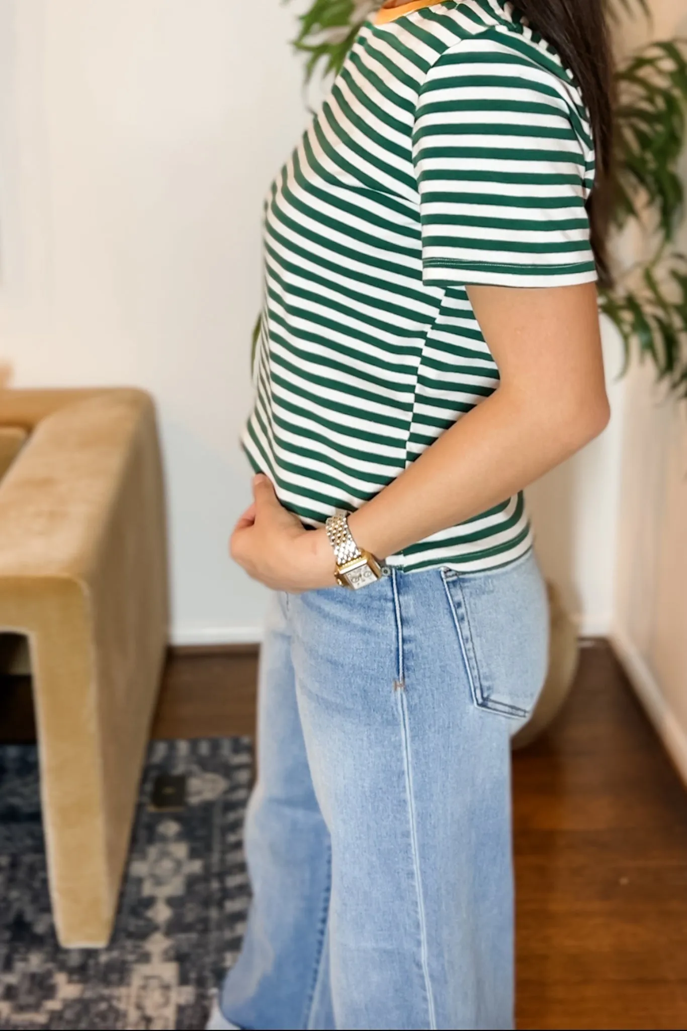 The Lila Striped Tee