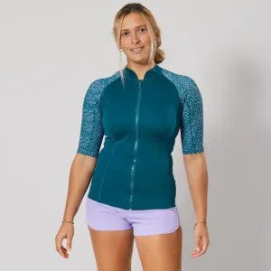 Top anti UV Manches courtes Femme néoprène 1.5mm - Navy