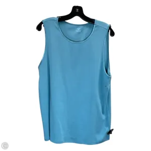 Top Sleeveless By Cj Banks In Blue, Size: 1x